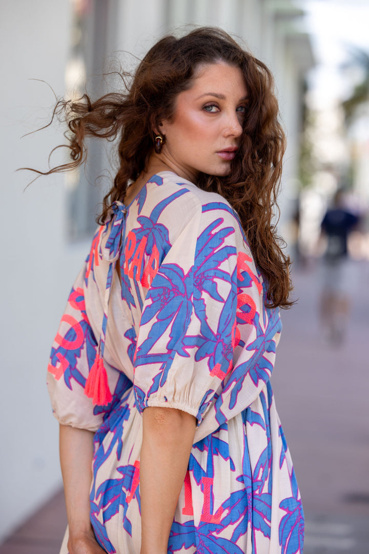 Robe Longue Palmier Col V Stella - Robes