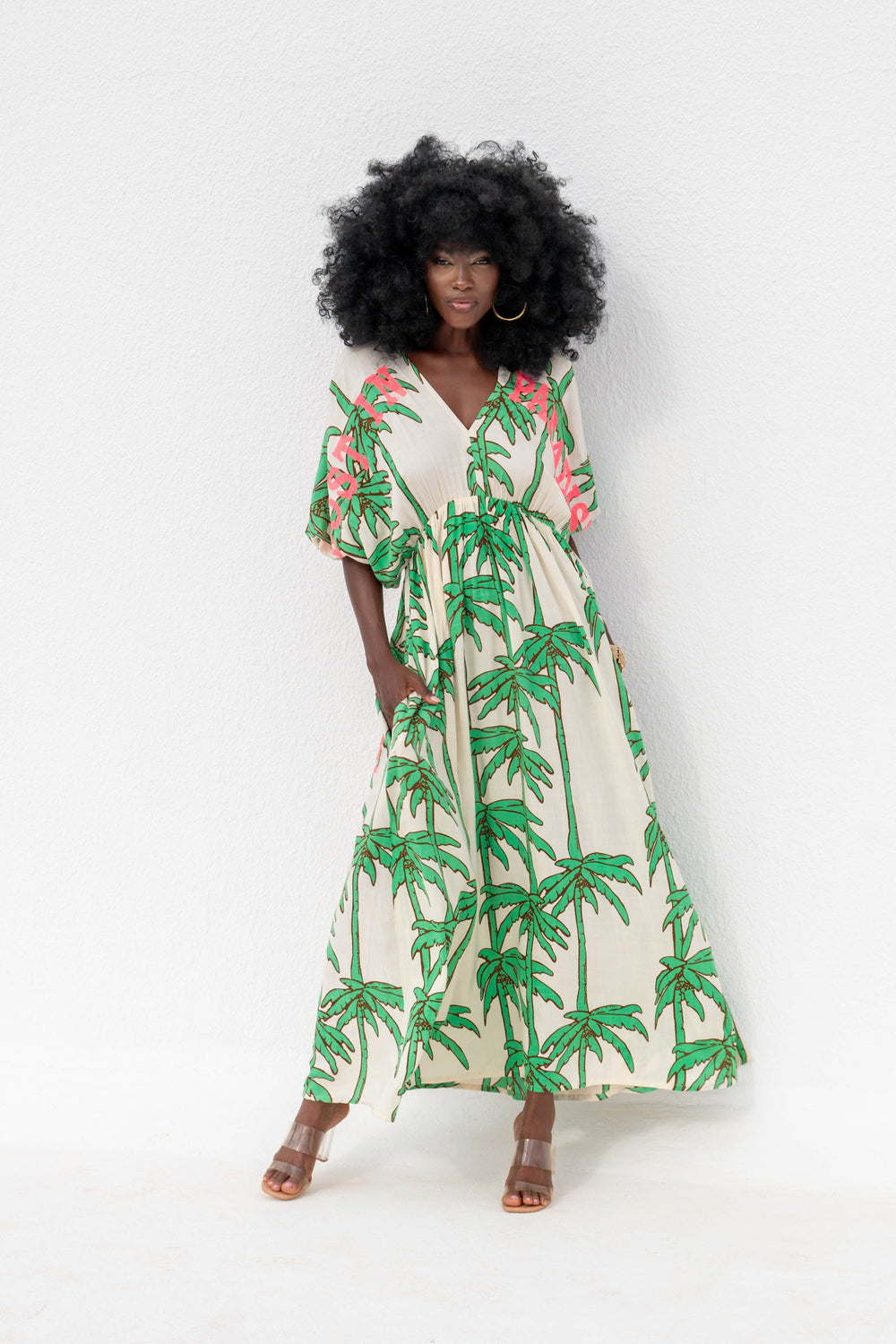 Robe Longue Palmier Col V Stella - Robes