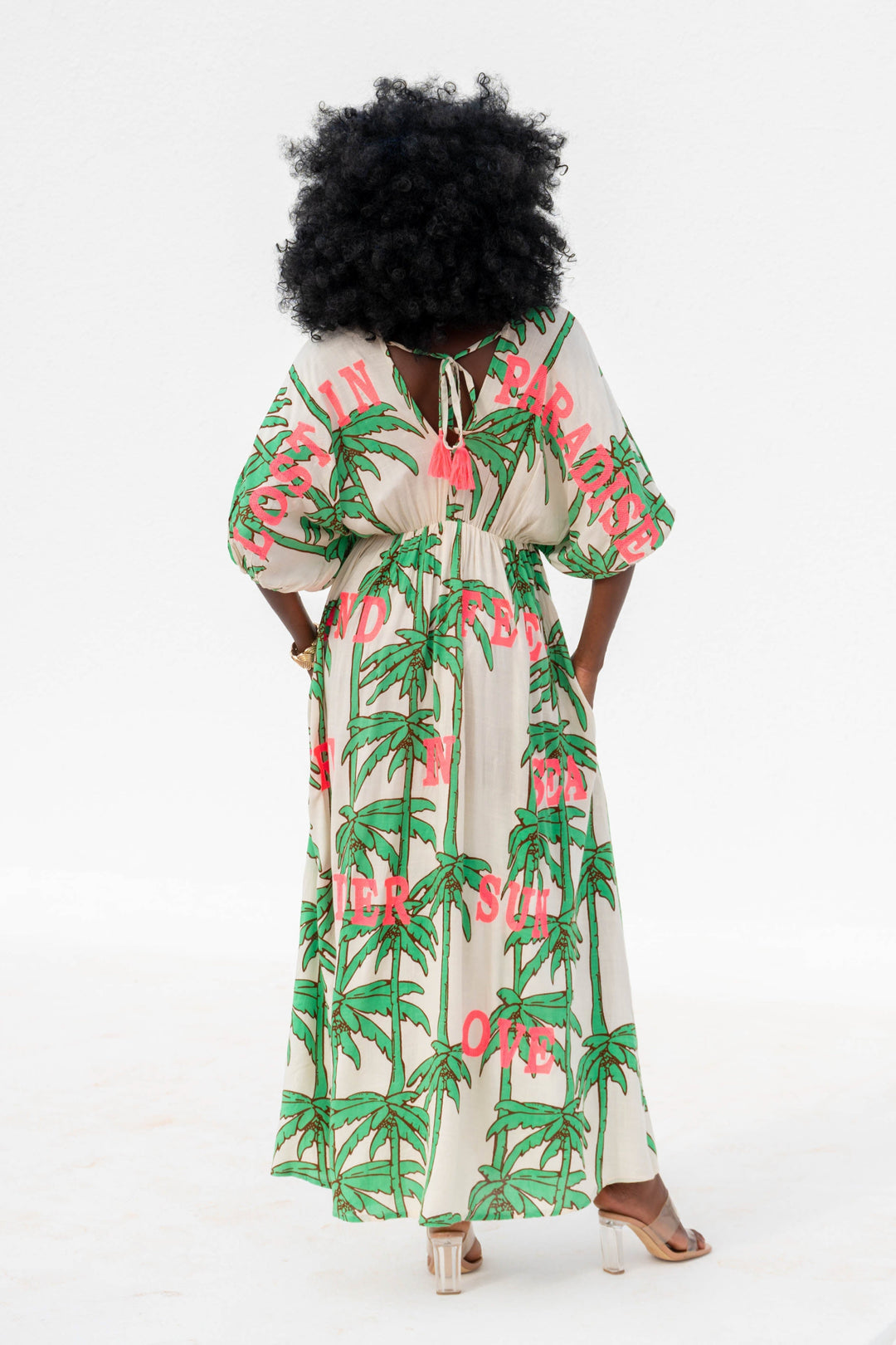 Robe Longue Palmier Col V Stella - Robes