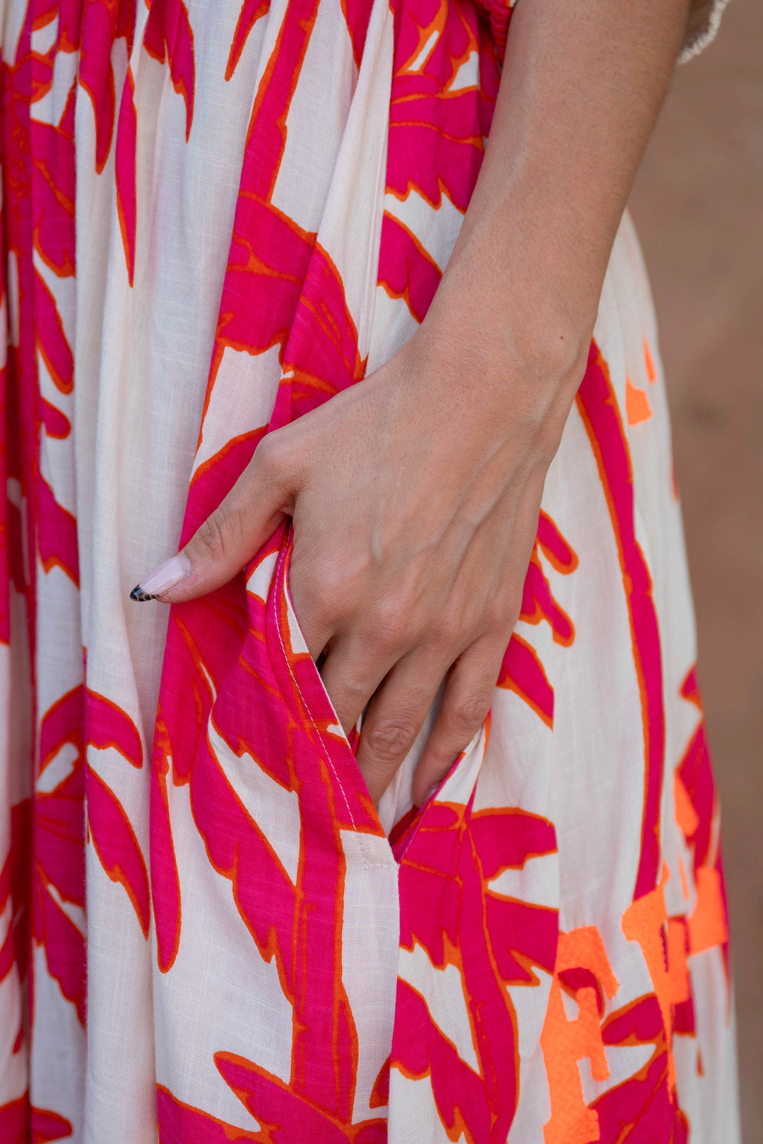 Robe Longue Palmier Col V Stella - Robes