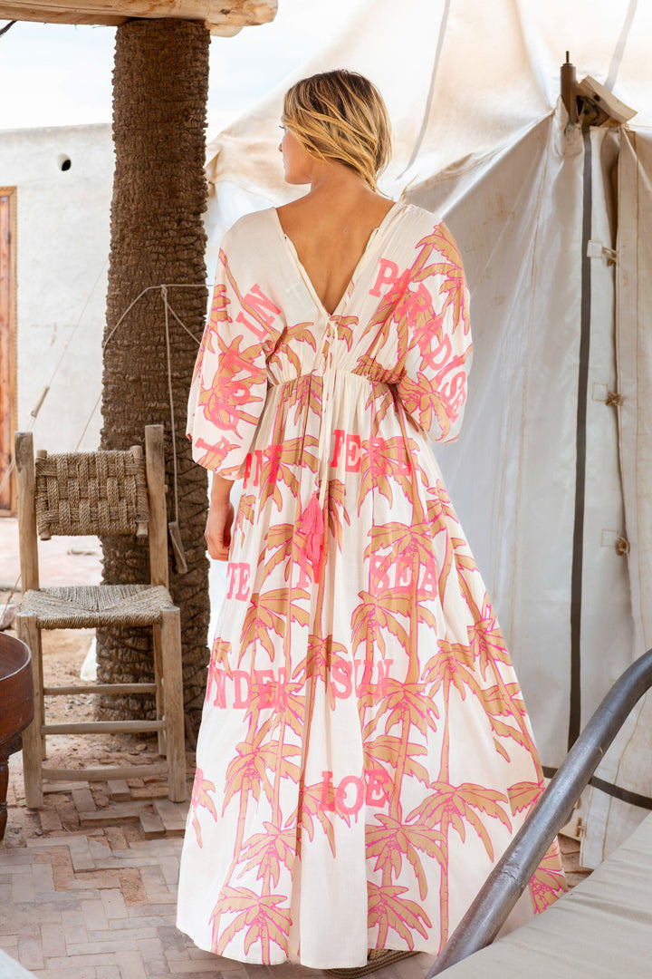 Robe Longue Palmier Col V Stella - Robes