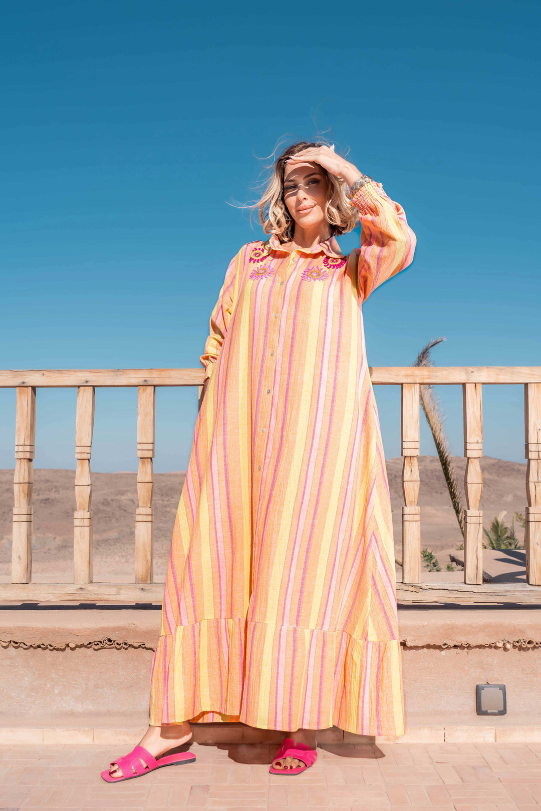 Robe Longue Rayée Symphonie - Robes