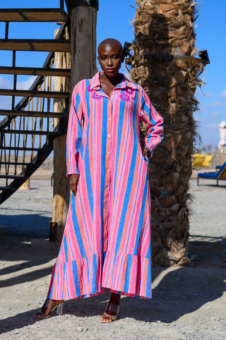 Robe Longue Rayée Symphonie - Robes