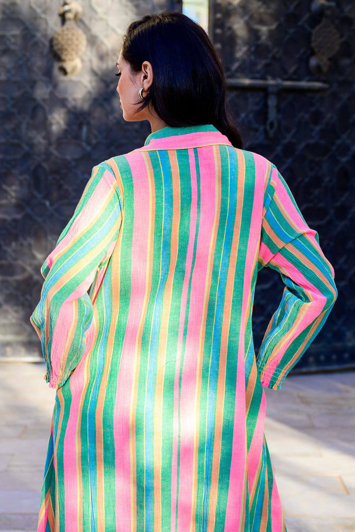 Robe Longue Rayée Symphonie - Robes