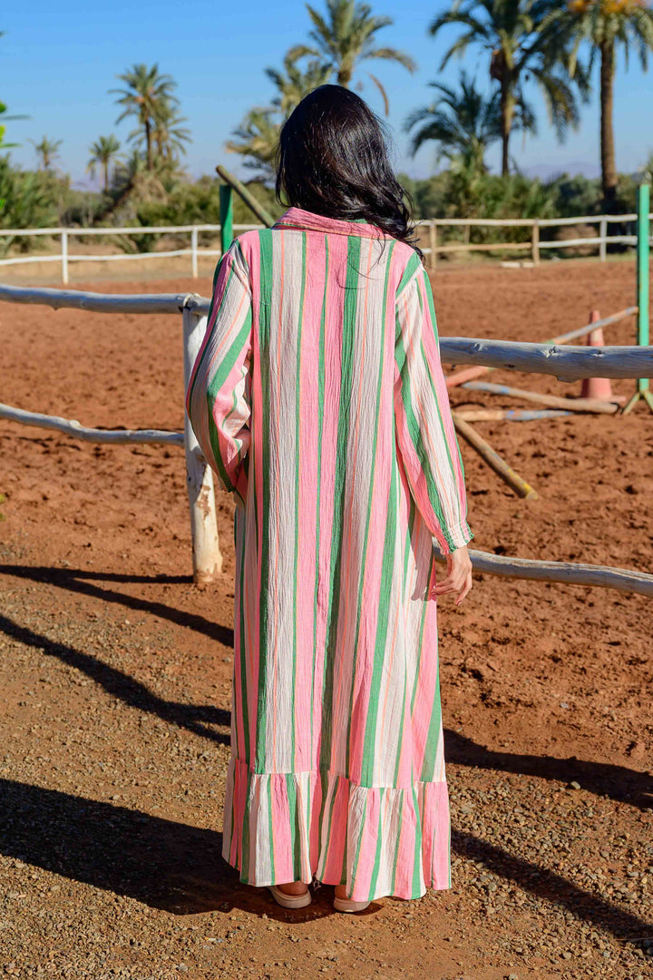 Robe Longue Rayée Symphonie - Robes