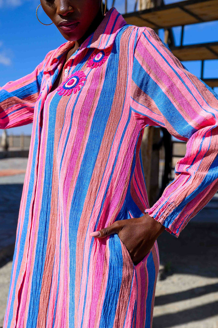 Robe Longue Rayée Symphonie - Robes