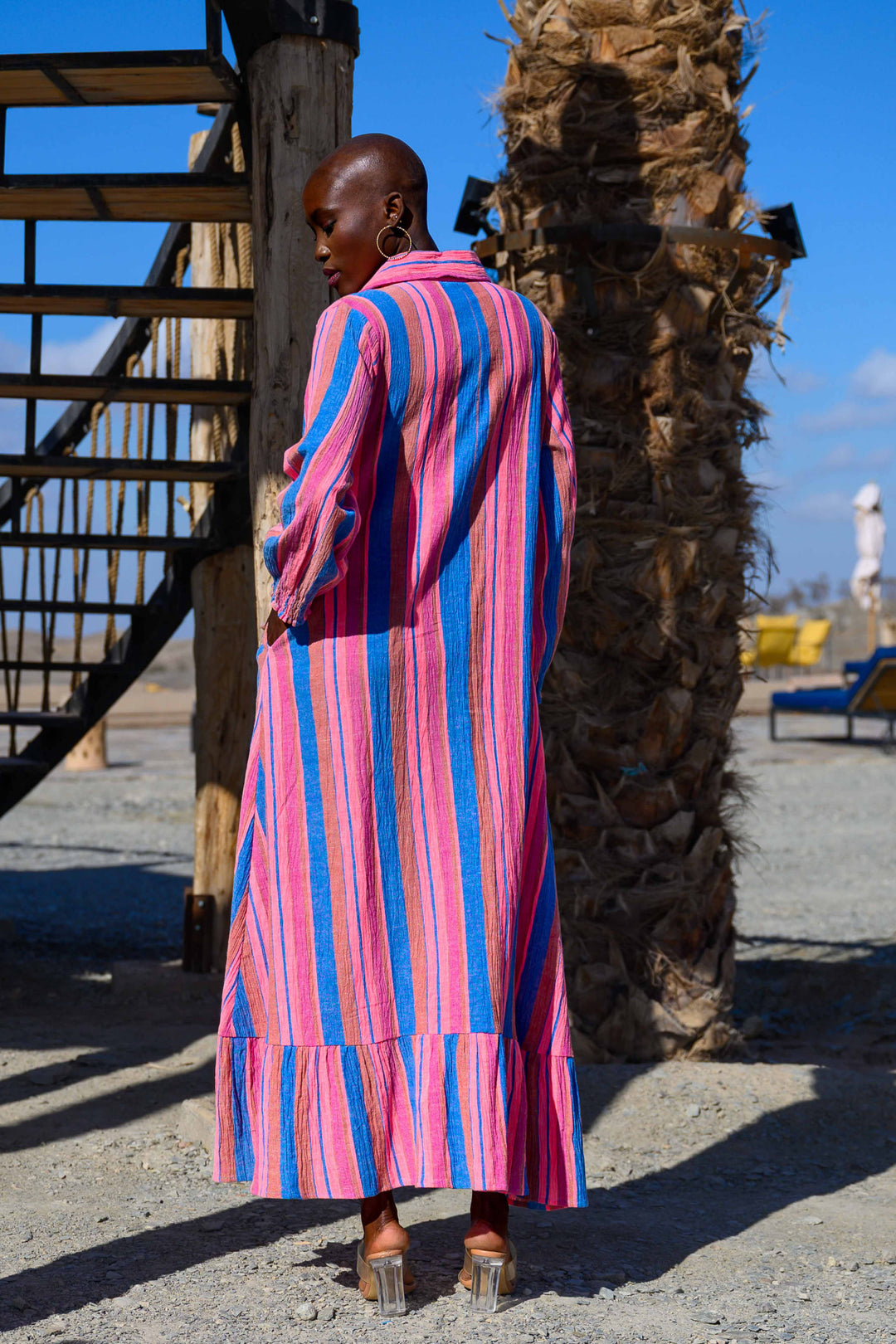 Robe Longue Rayée Symphonie - Robes