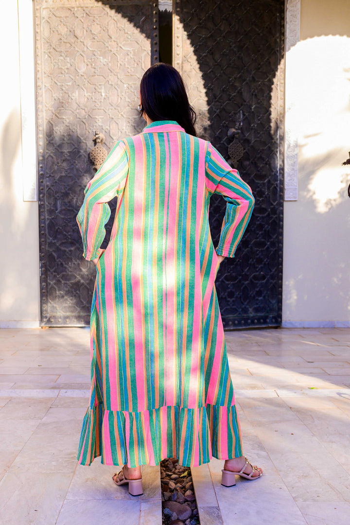 Robe Longue Rayée Symphonie - Robes