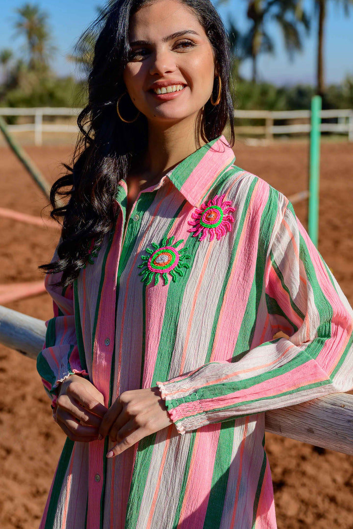 Robe Longue Rayée Symphonie - Robes