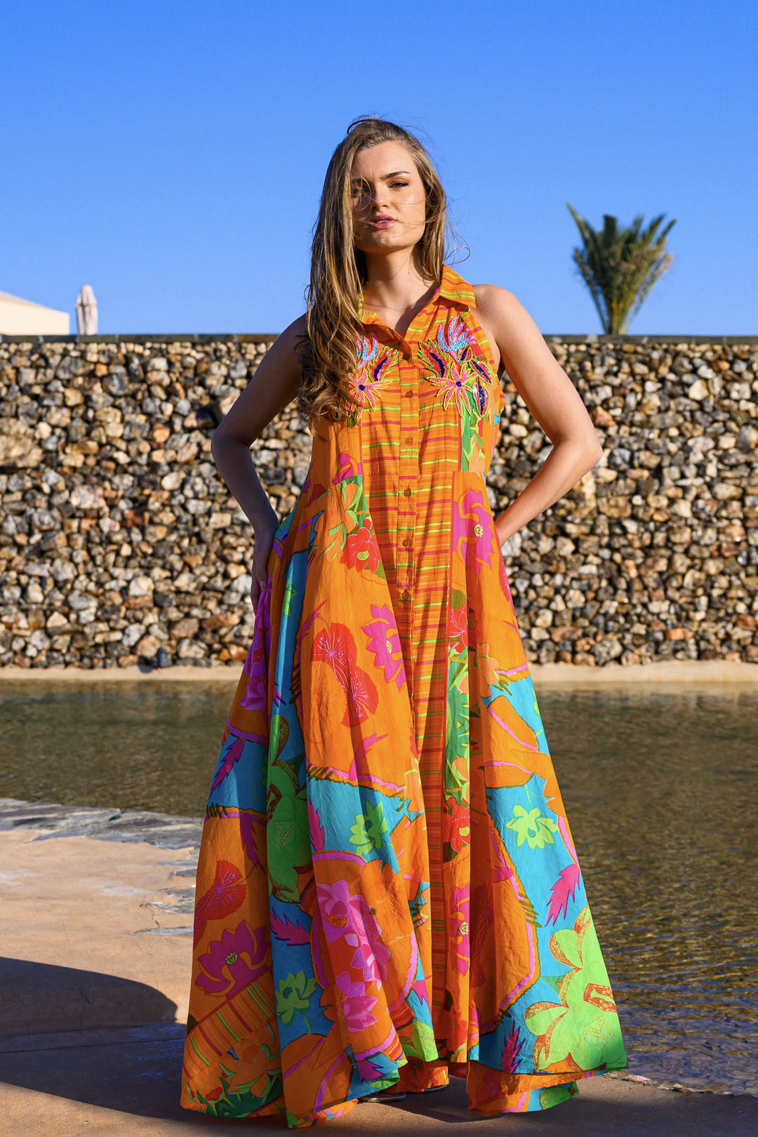 Robe longue sans manches Alysha - Robes