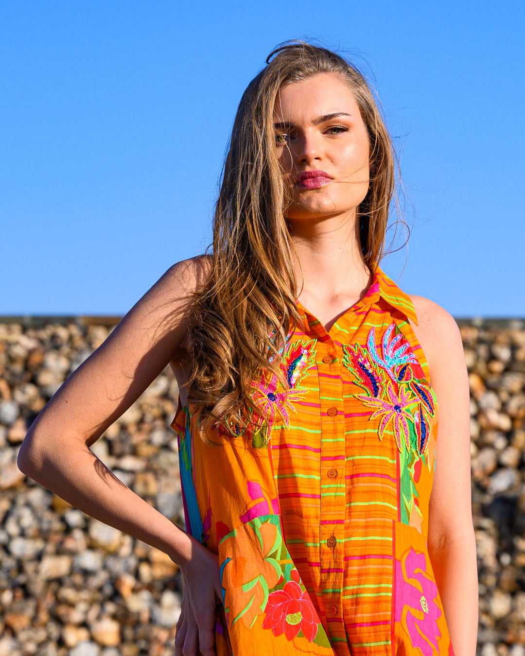 Robe longue sans manches Alysha - Robes