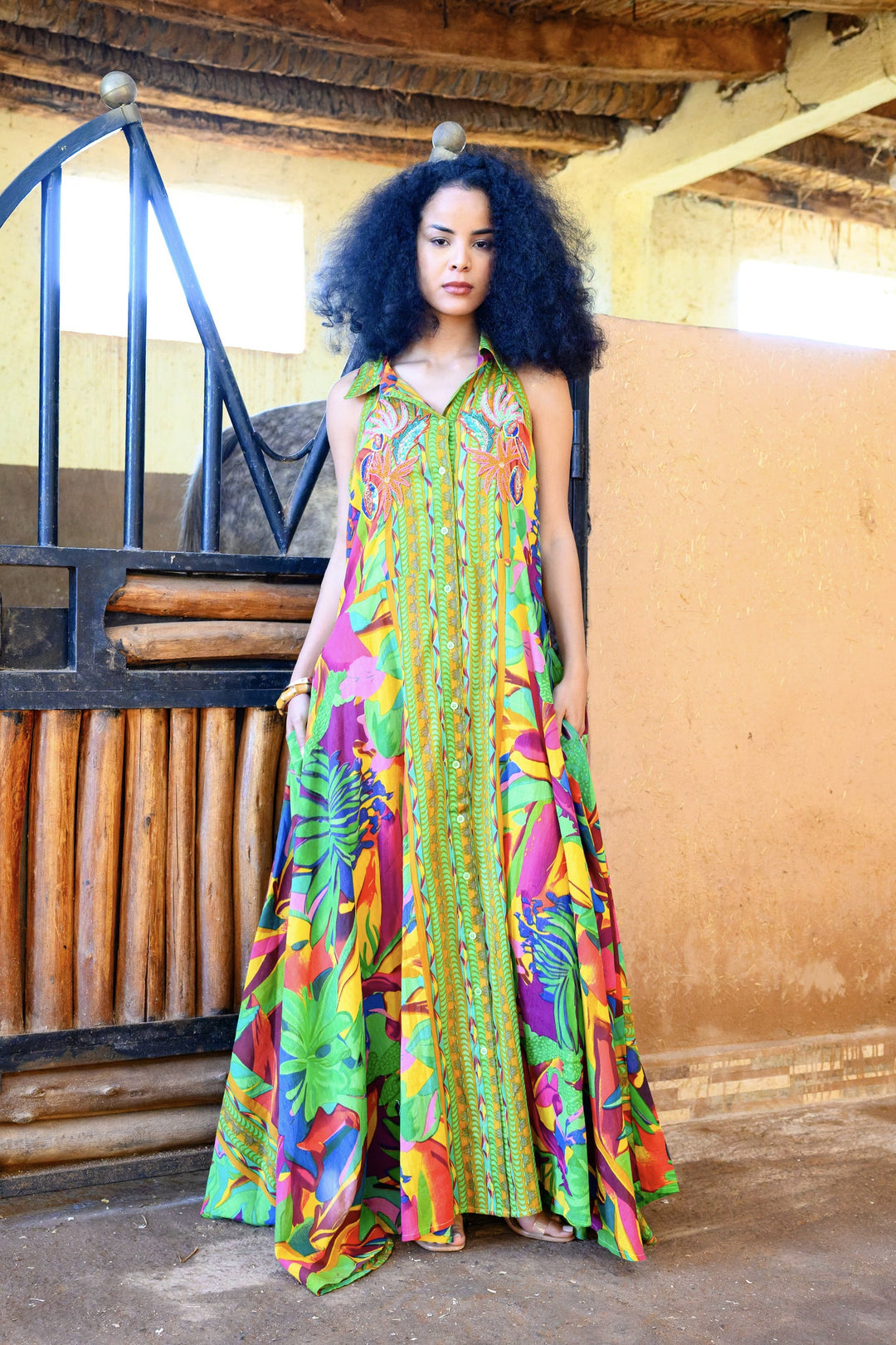 Robe longue sans manches Alysha - Robes
