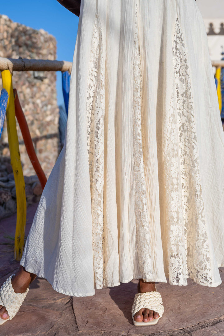 Robe Longue Sans Manches Col V Noumea - Robes
