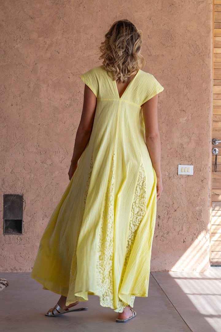 Robe Longue Sans Manches Col V Noumea - Robes