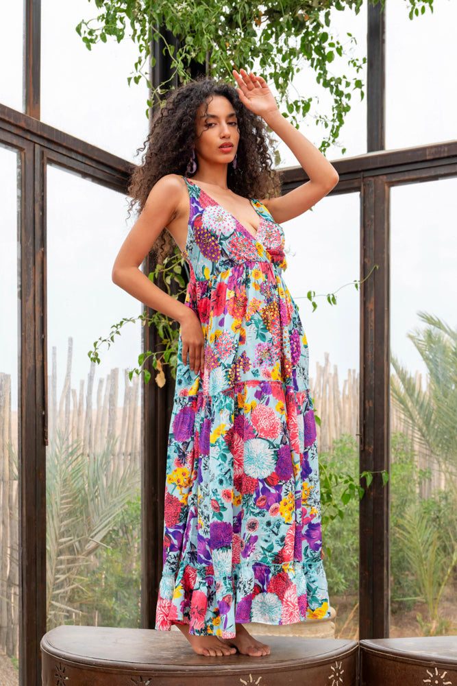 Robe longue satinée Mushy - Robes