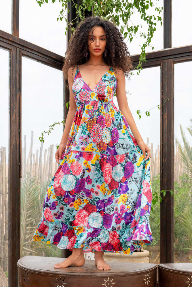 Robe longue satinée Mushy - Robes