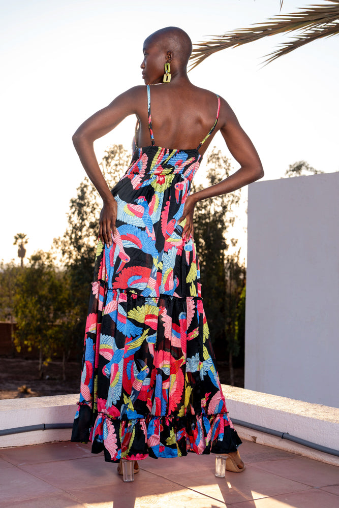Robe longue satinée Mushy - Robes