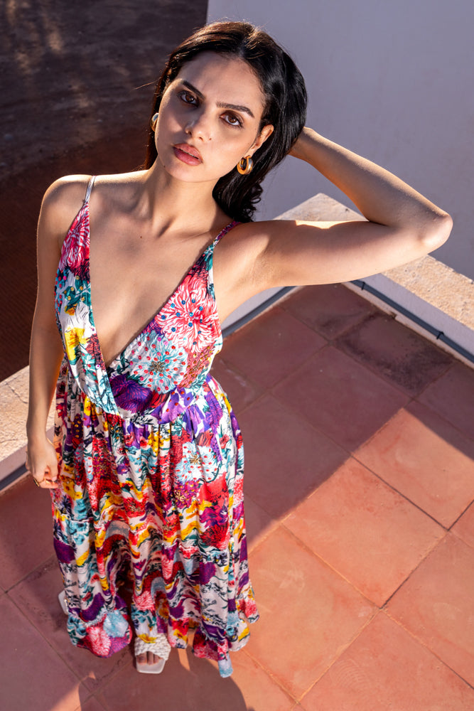 Robe longue satinée Mushy - Robes