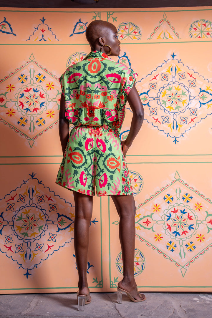 Set Chemise & Short à Motifs Floraux Sanille - ensembles