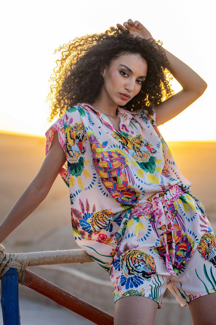 Set Chemise & Short à Motifs Floraux Sanille - ensembles