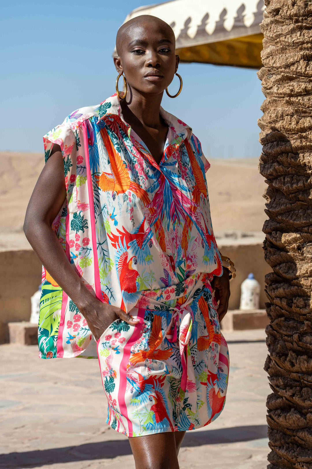 Set Chemise & Short à Motifs Floraux Sanille - ensembles