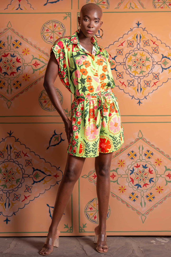 Set Chemise & Short à Motifs Floraux Sanille - ensembles