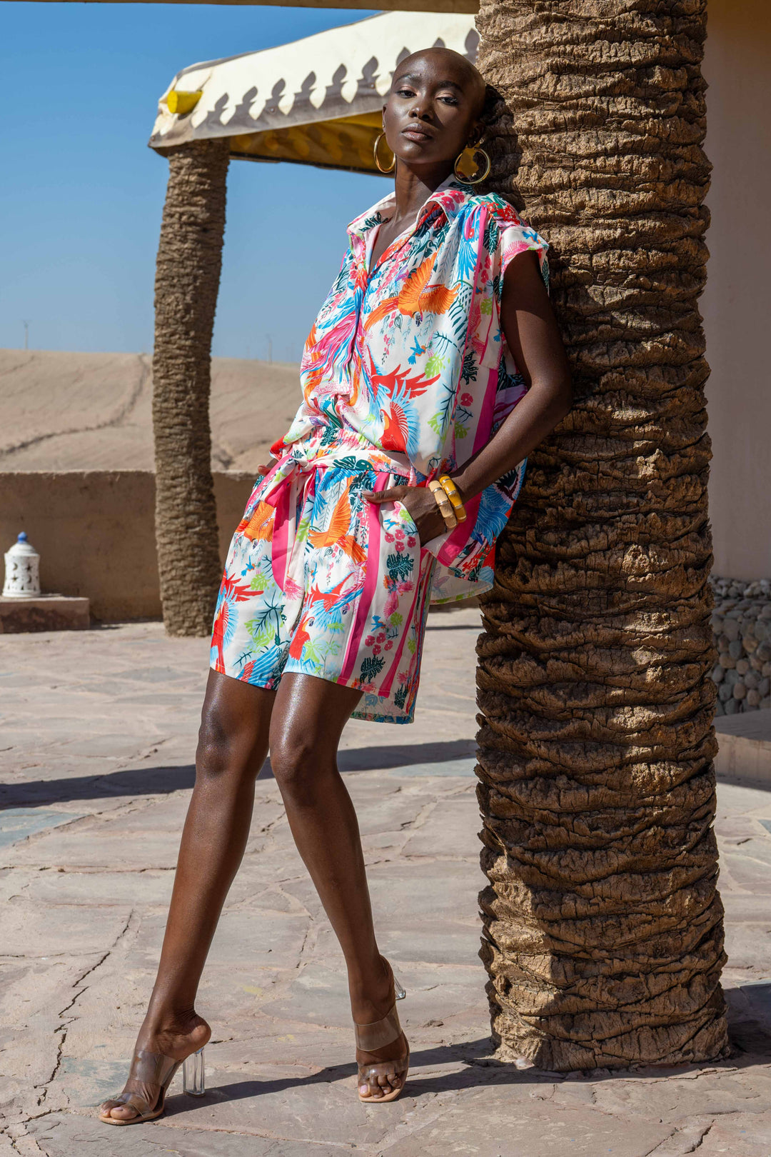 Set Chemise & Short à Motifs Floraux Sanille - ensembles