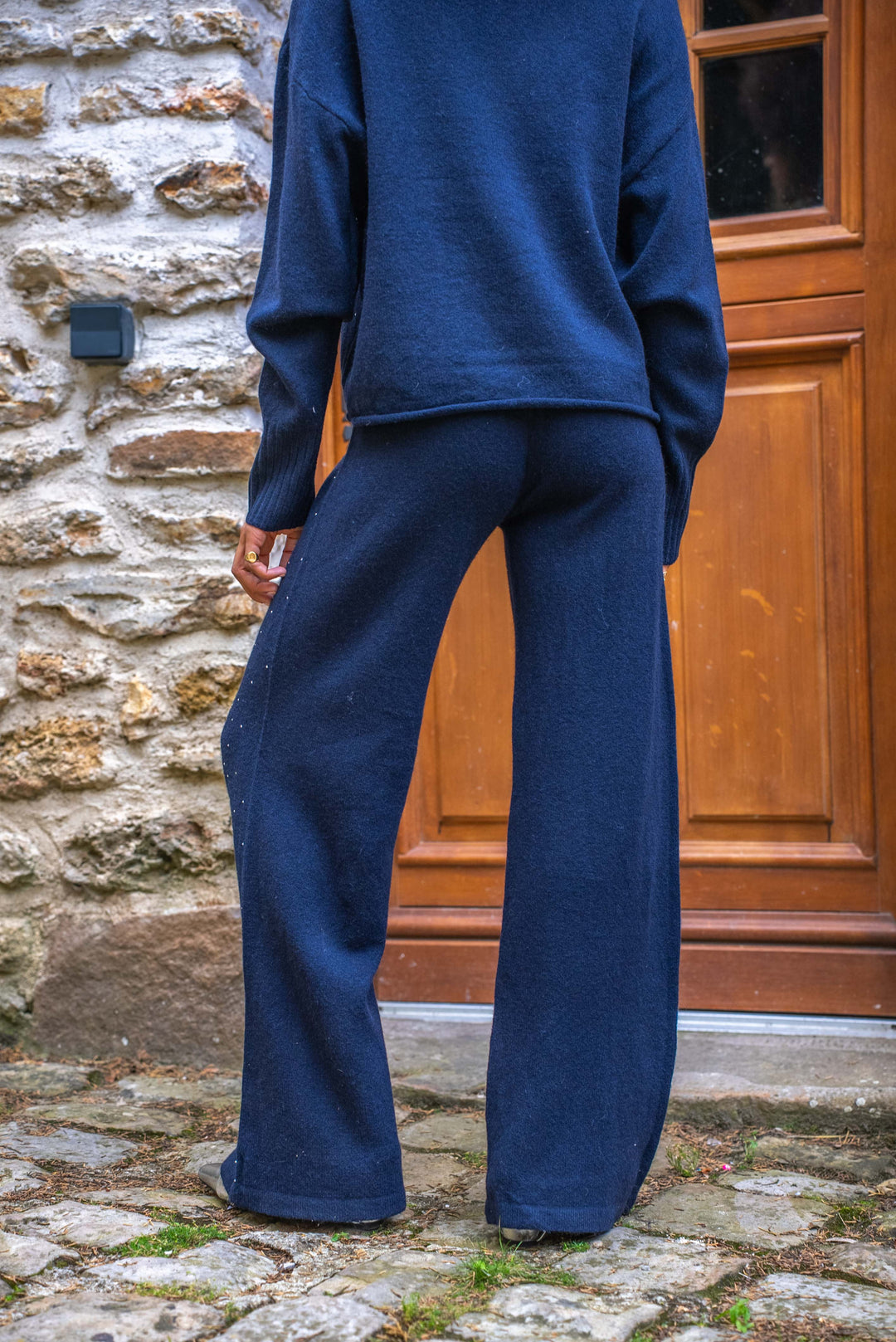 Set pull & pantalon en maille constellations Paris Taille