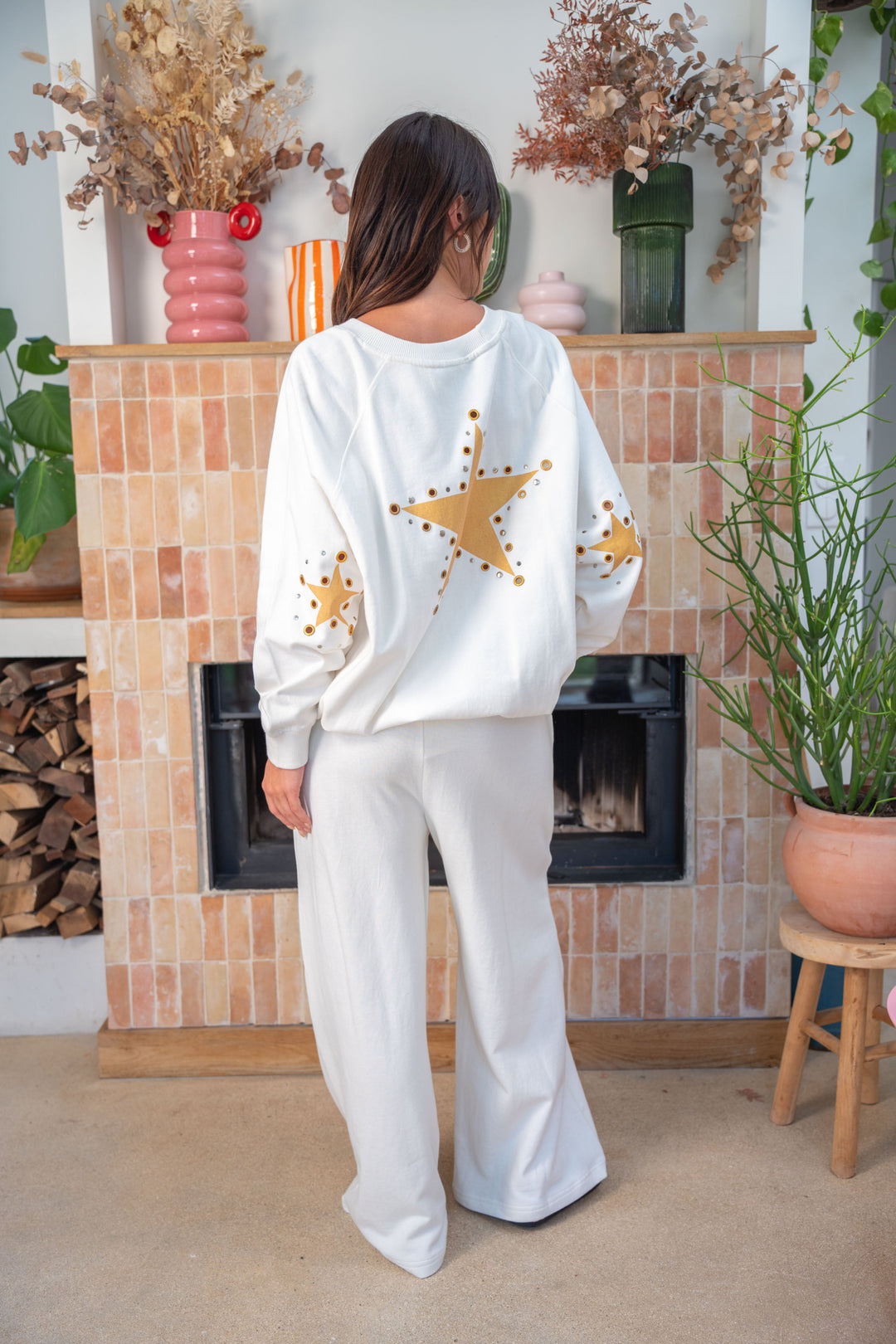 Sweat Coton Spark Taille unique / Ecru Sweatshirt