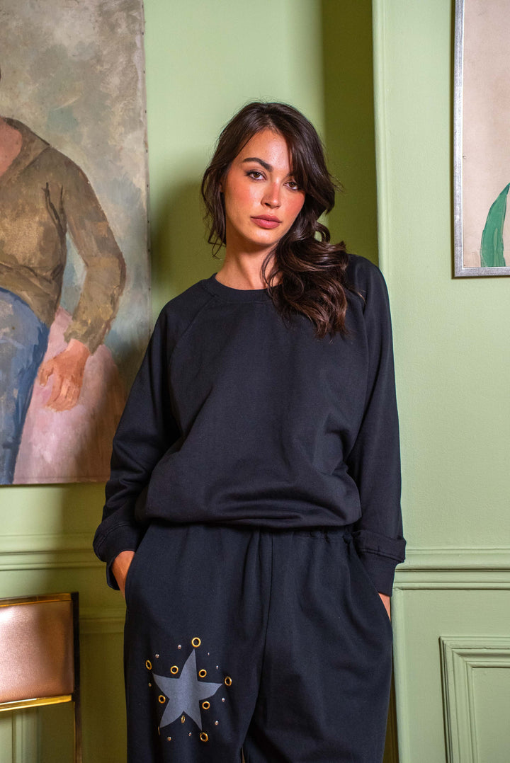 Sweat Coton Spark Taille unique / Noir Sweatshirt