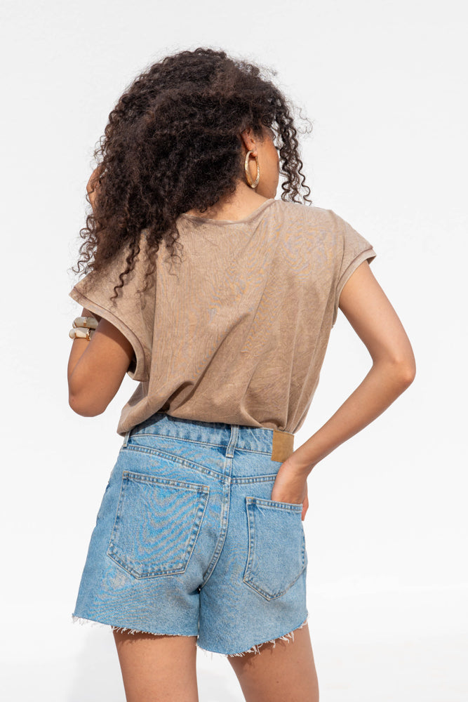 T-shirt fluide perlé Iconic - Taille unique: 36 au 42