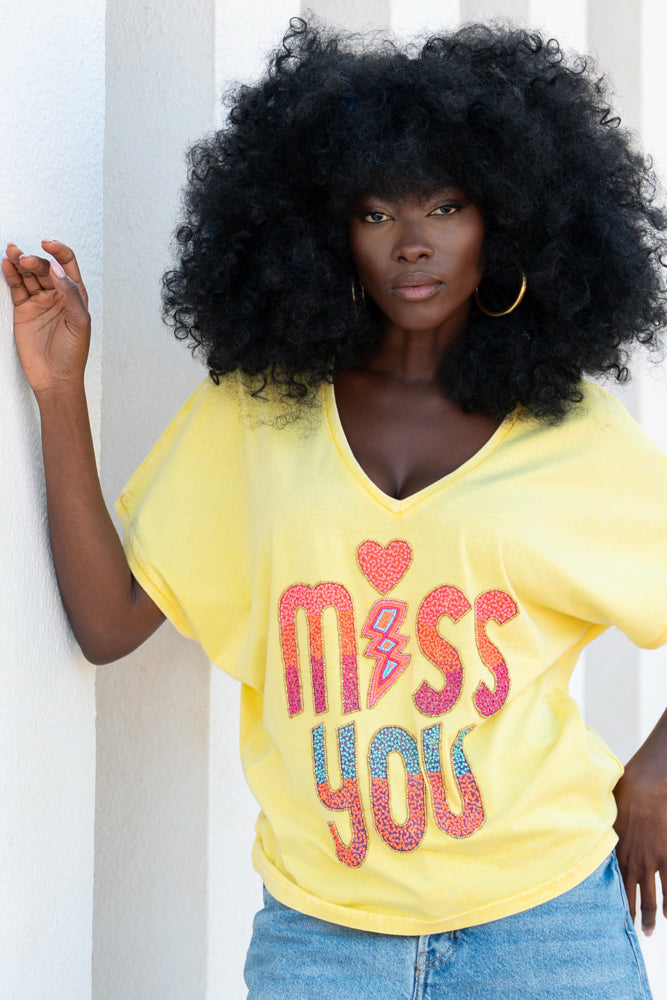 T-shirt fluide perlé Storm - Taille unique: 36 au 42
