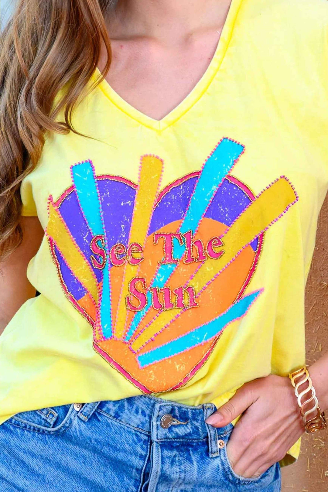 T-shirt manches courtes See sun - Taille Unique: 34-40