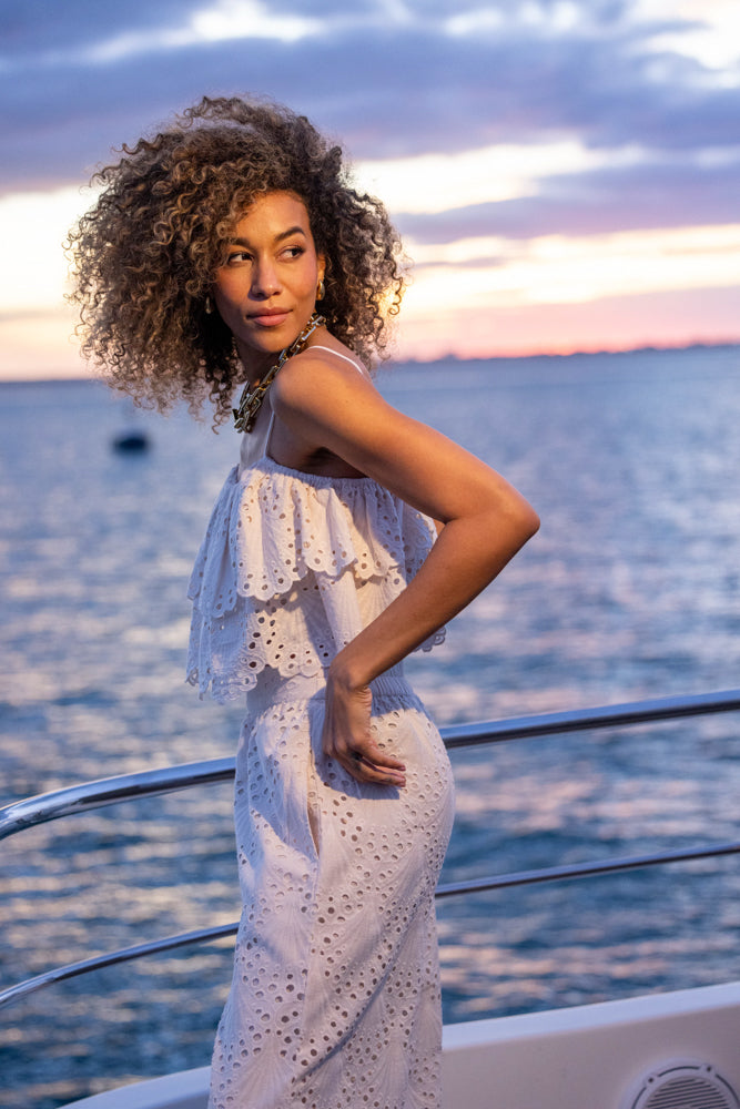 Top broderie anglaise à volants Emma - Tops / Blouses