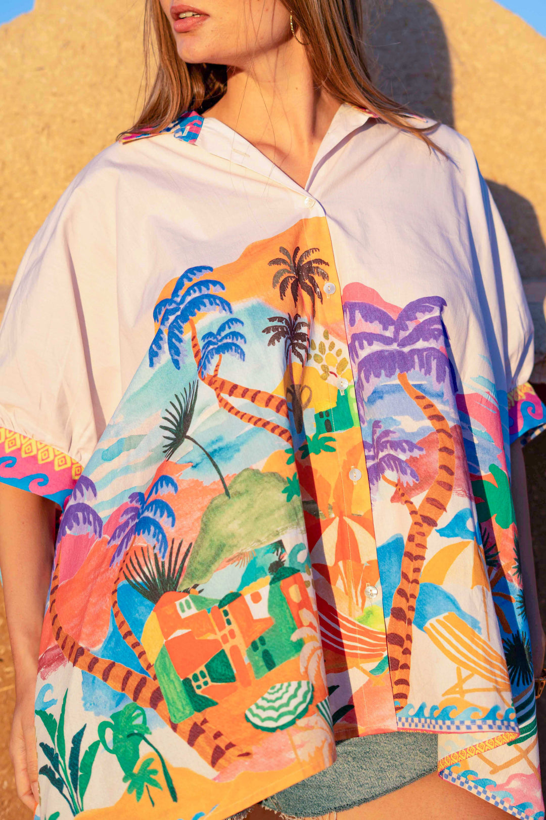 Tunique en Coton SIMI - Taille unique / 289 / Ecru - Tops