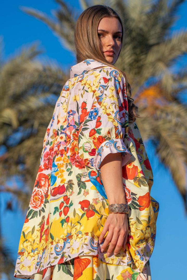 Tunique en Coton SIMI - Taille unique / 290 / Jaune - Tops