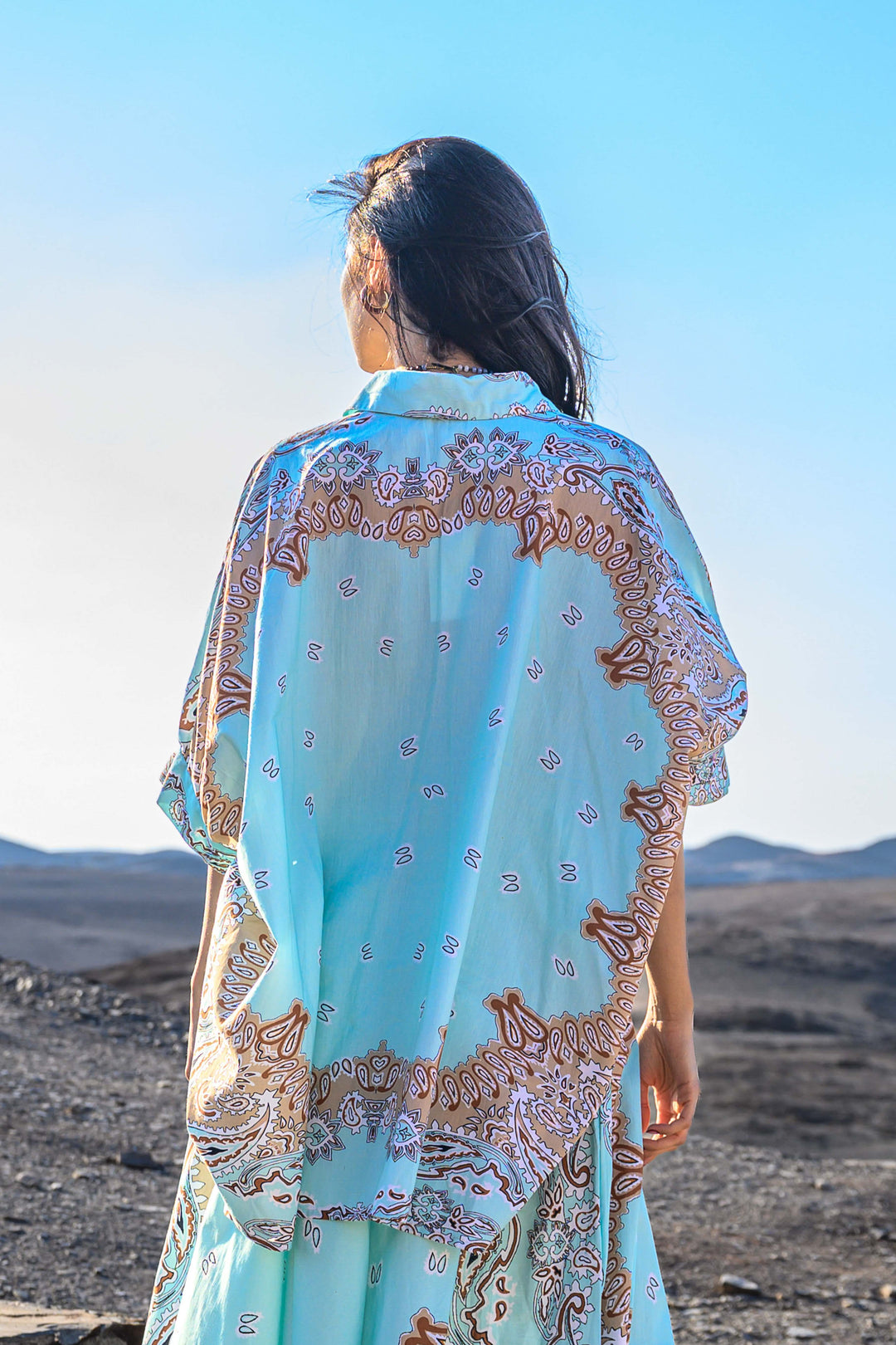 Tunique en Coton SIMI - Taille unique / 291 / Aqua - Tops