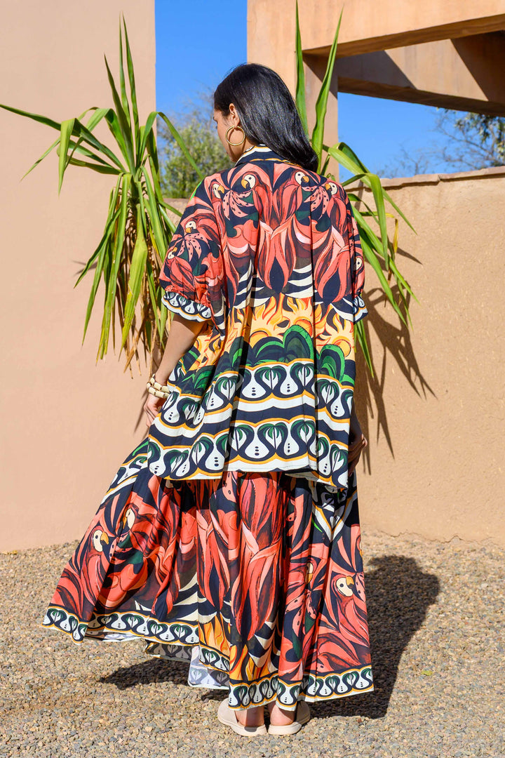 Tunique en Coton SIMI - Taille unique / 292 / Bordeaux