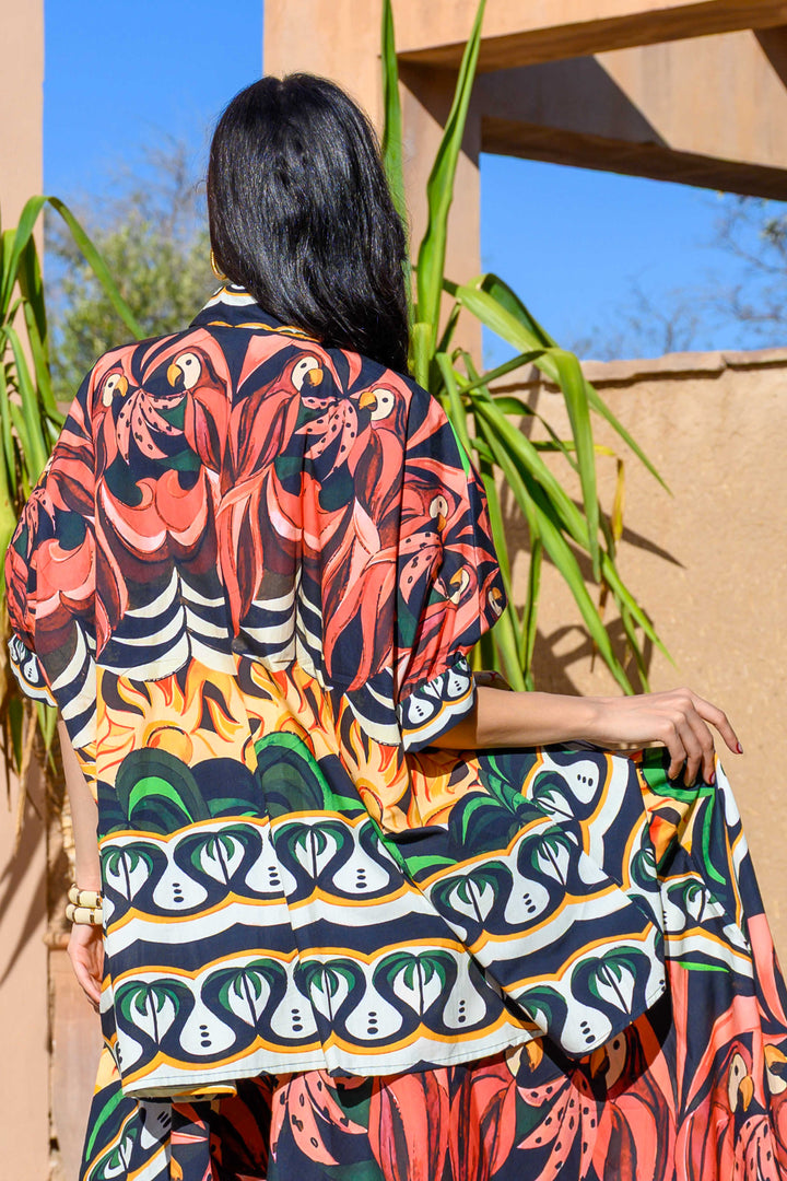 Tunique en Coton SIMI - Taille unique / 292 / Bordeaux