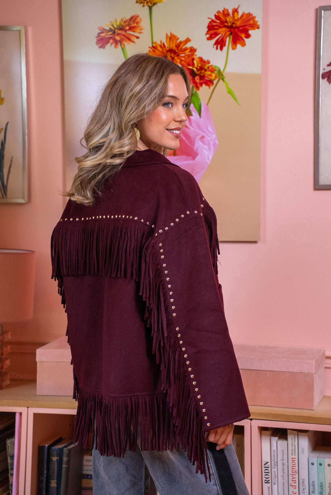 Veste à franges cloutée Santiago - Manteaux et vestes