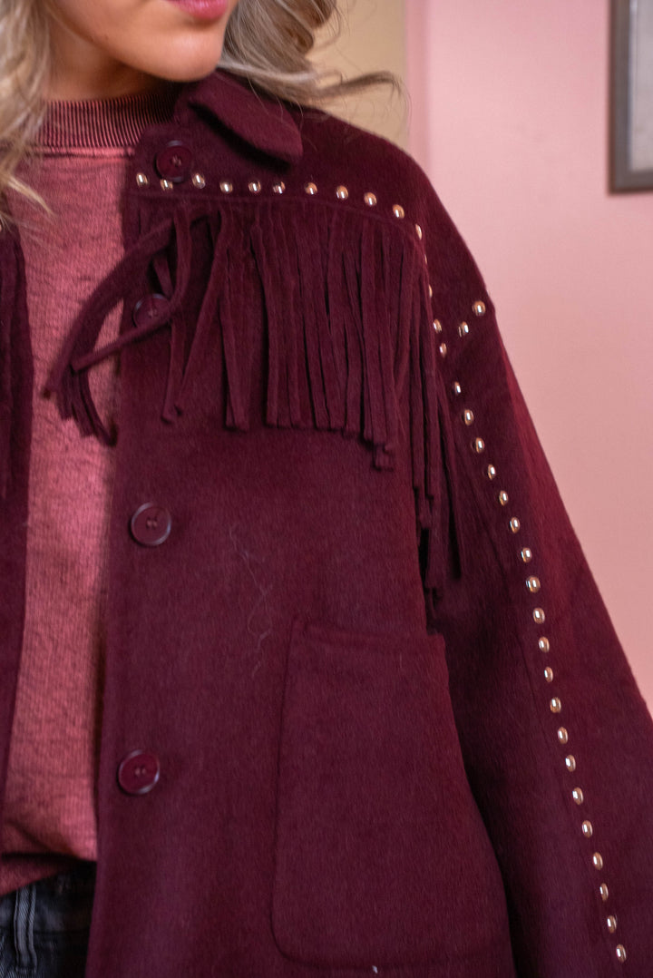 Veste à franges cloutée Santiago - Manteaux et vestes