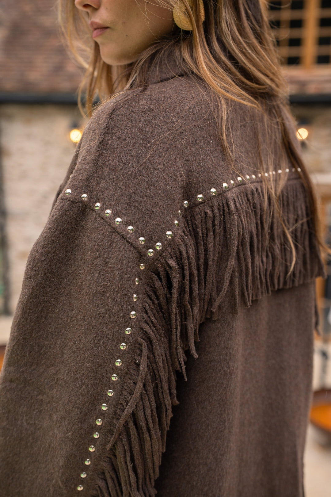 Veste à franges cloutée Santiago - Manteaux et vestes