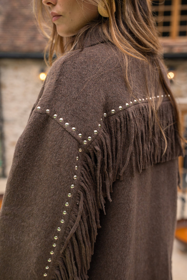Veste à franges cloutée Santiago - Manteaux et vestes