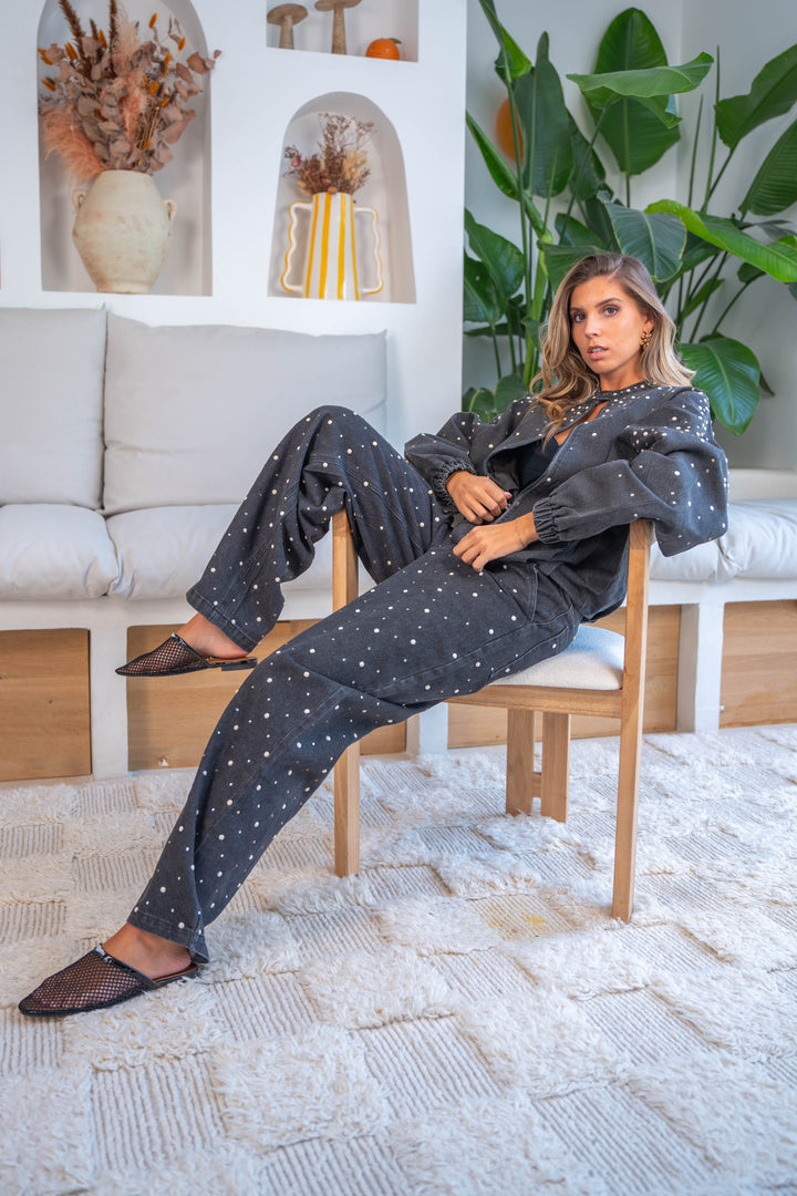 Veste en denim perles Joelle vestes