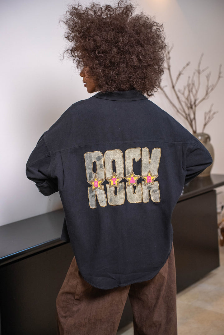 Veste En Jean Rider Rockstar Taille Unique / Noir vestes