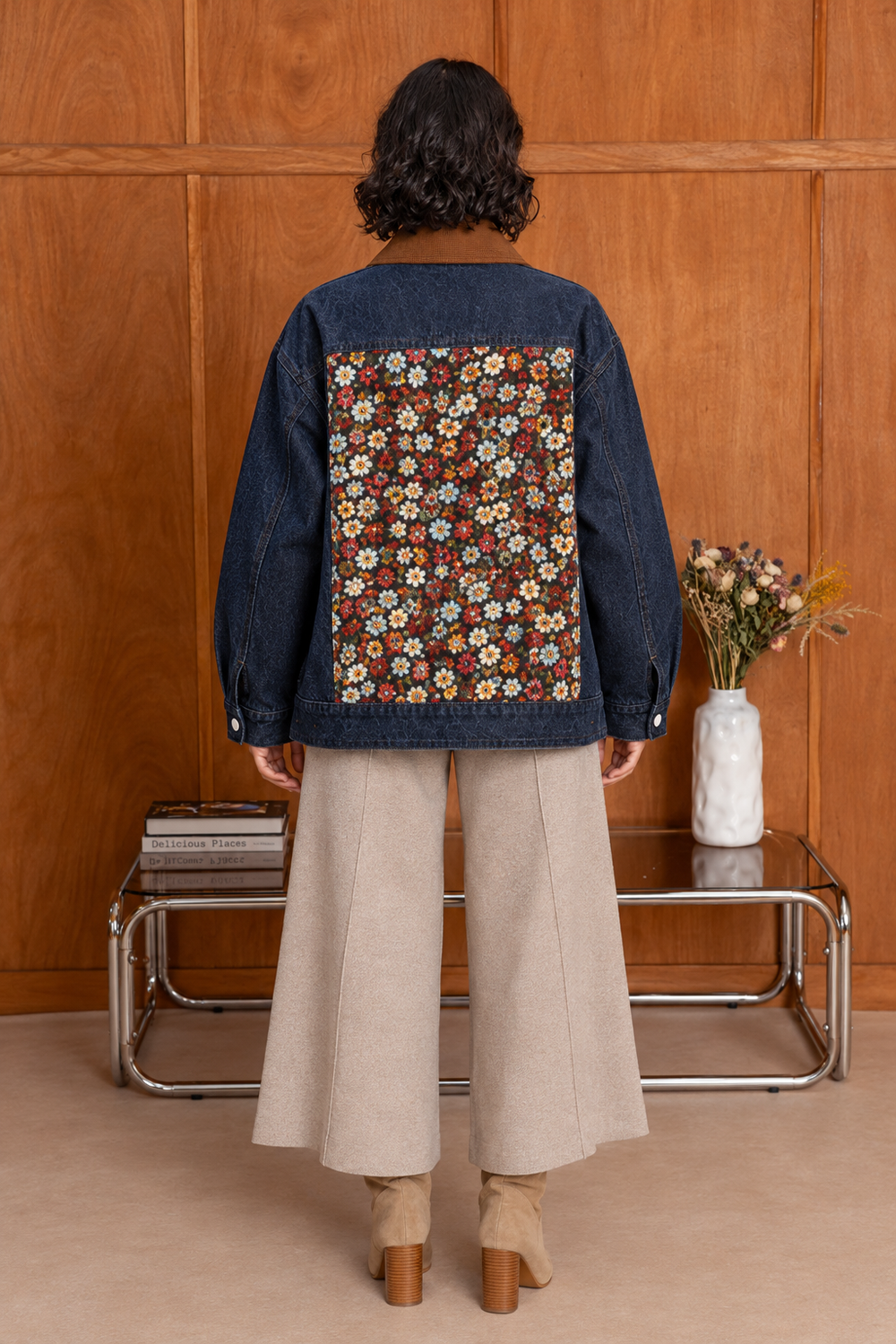 Veste en jeans jacquard Thalia - Taille Unique: 34-40