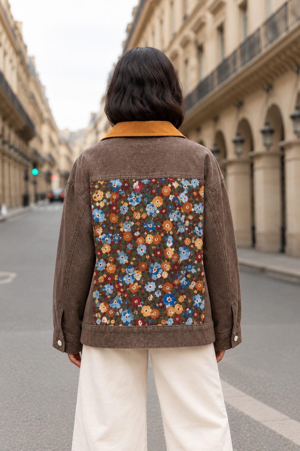 Veste en jeans jacquard Thalia - Taille Unique: 34-40