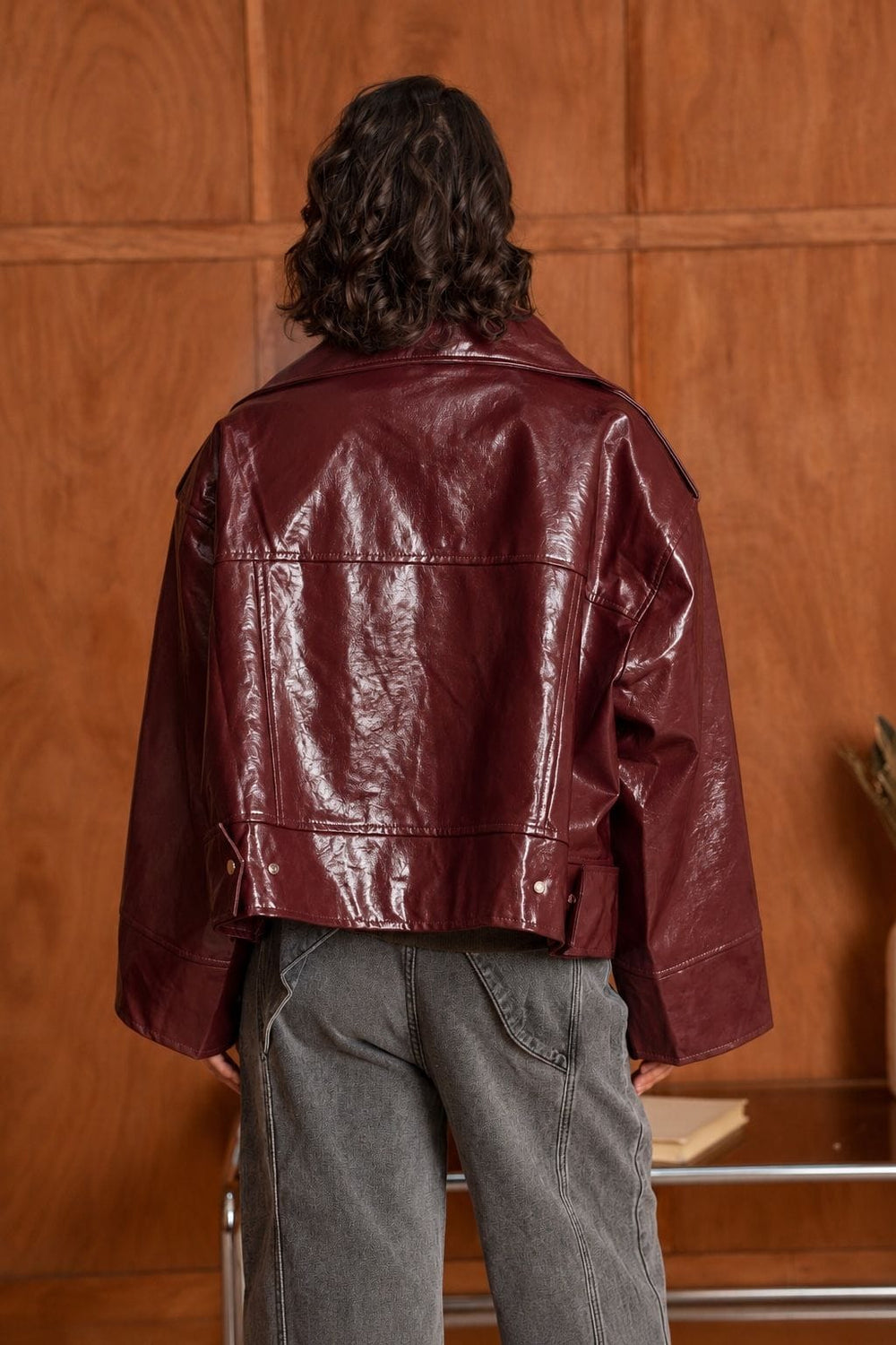 Veste en simili cuir brillante Annie 2688-015 - GS2688-015