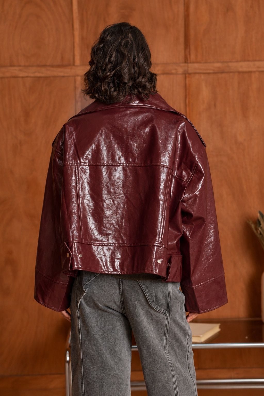 Veste en simili cuir brillante Annie 2688-015 - GS2688-015