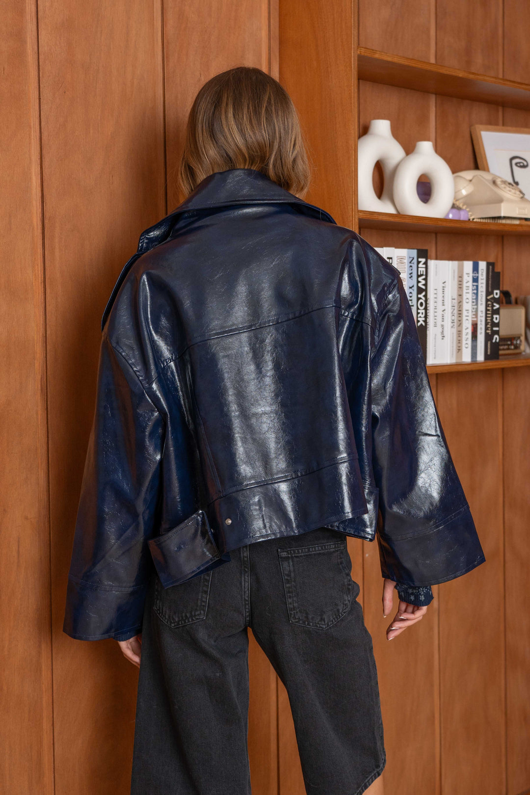 Veste en simili cuir brillante Annie 2688-015 - GS2688-015